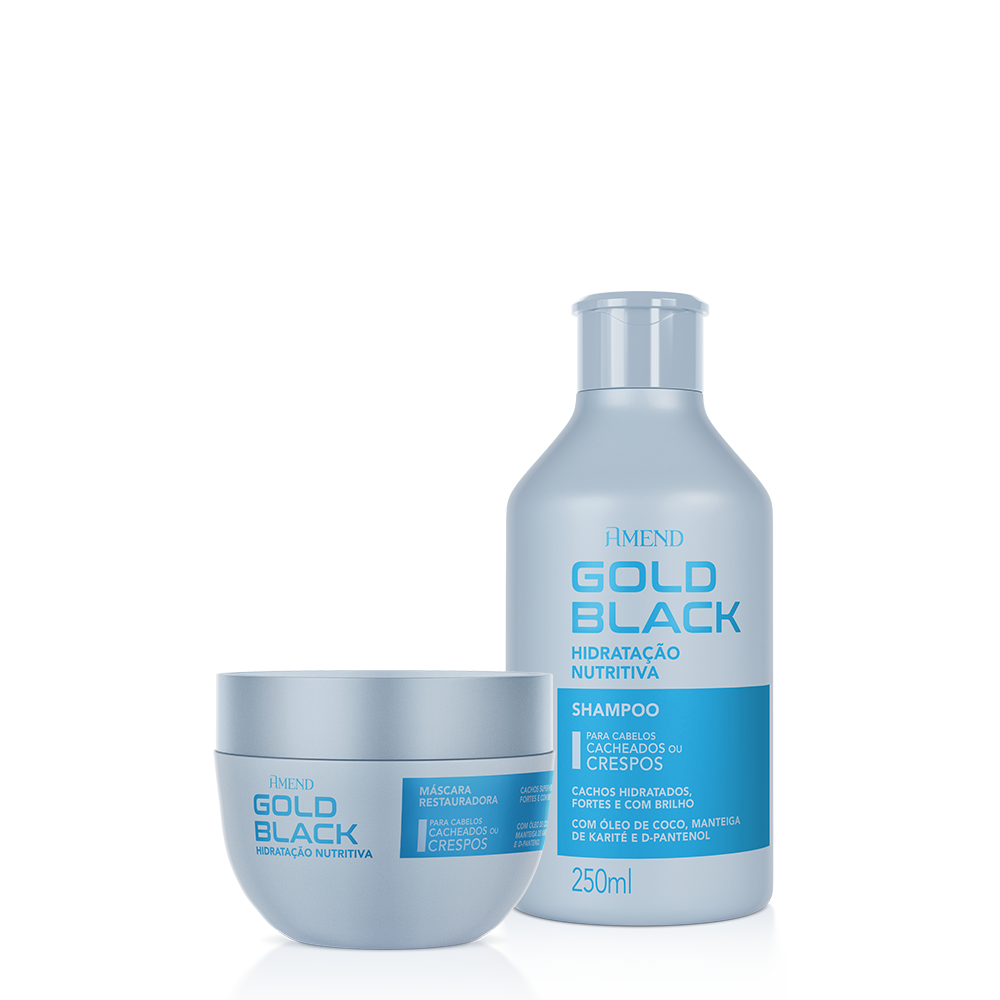 Kit Amend Gold Black Hidratação Nutritiva | 2 produtos